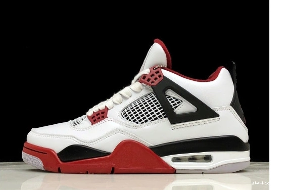 Jordan Red 4 308497-160 Black 308497-160 Air Fire White Men 0925